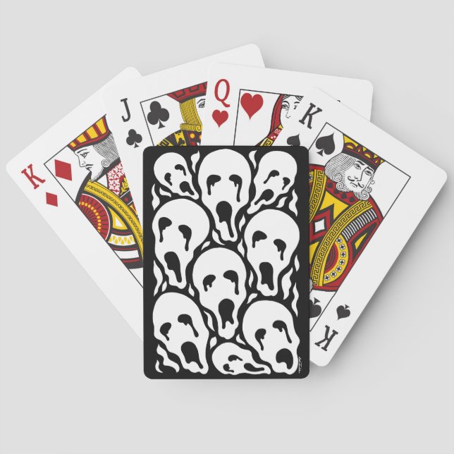 Gequälte Seelen seltsame Horror-Kunst Spielkarten (Rückseite)