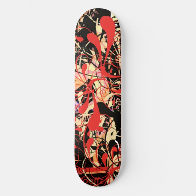 gequetscht skateboard (Vorderseite)