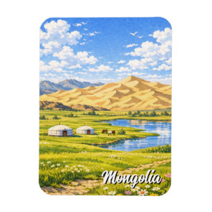 Ger Camp Mongolei Yurt Reise Magnet