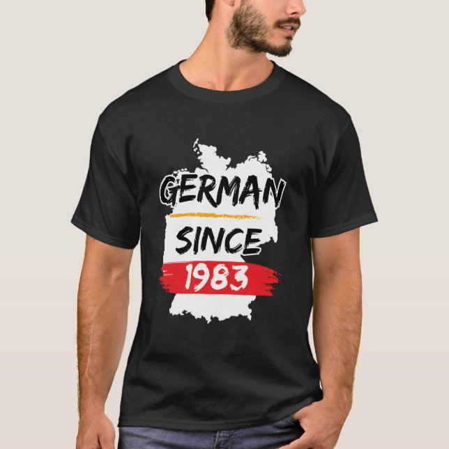 Ger Seit 1983 Gery Karte Ger T-Shirt (Vorderseite)