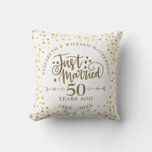 Gerade 50. Hochzeitstag gefeiert Kissen