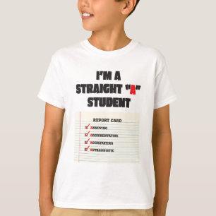 Gerade "a-" Student T-Shirt