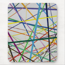 Gerade aber bunt mousepad