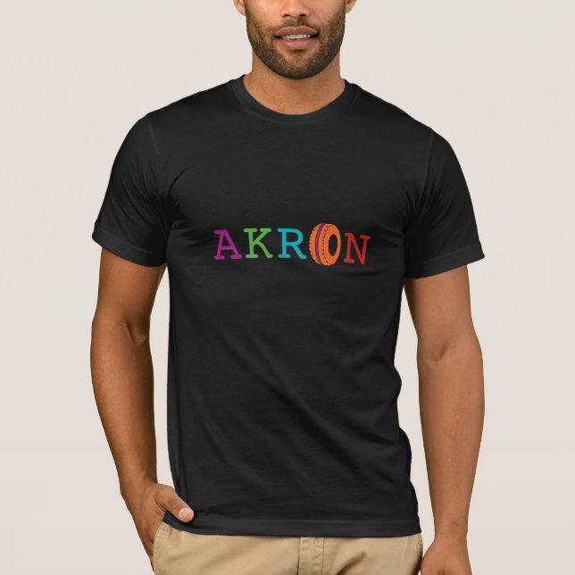 Gerade Akron - der ursprüngliche RCCC Entwurf T-Shirt (Vorderseite)