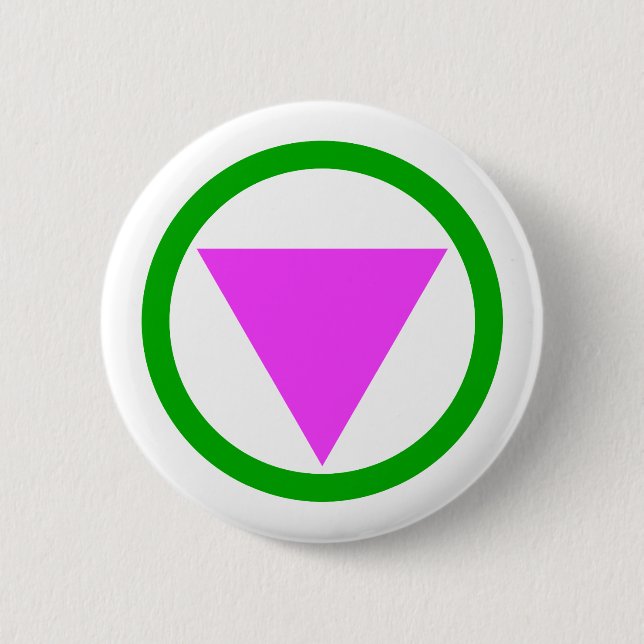 Gerade Alligasymbol Button (Vorderseite)