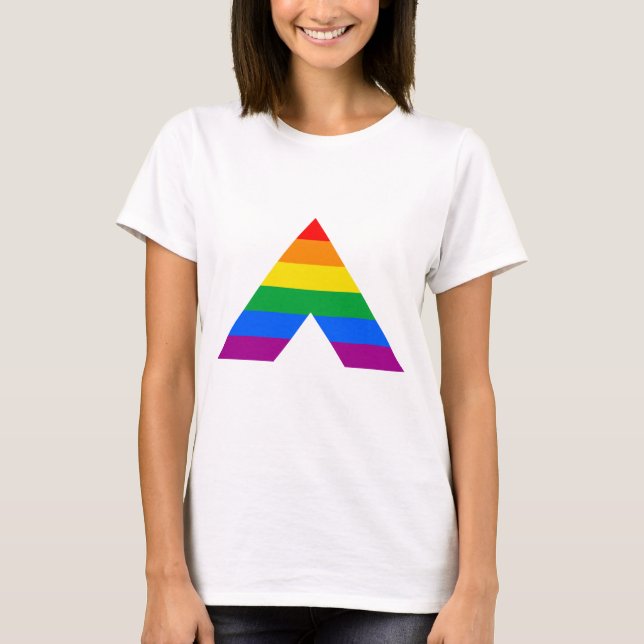 Gerade Ally-Symbol T-Shirt (Vorderseite)