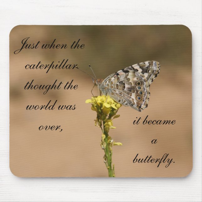 Gerade als die Raupe… dachte Mousepad (Vorne)