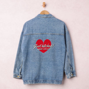 Gerade angetragene Denim-Jacke für frisch gezogene Jeansjacke