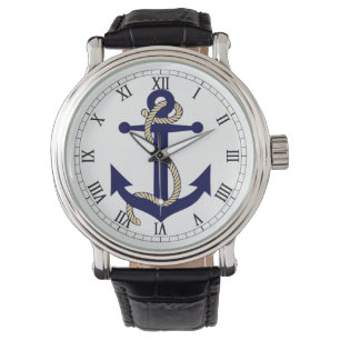 Gerade Anker Armbanduhr