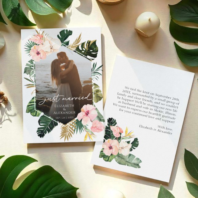 gerade | Ankündigung eines tropischen Hochzeitssti (Von Creator hochgeladen)