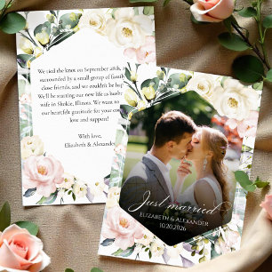 gerade Ankündigung von Blumenhochzeiten-Foto