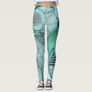 Gerade aquamarine Leggings