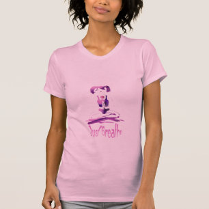 Gerade Atmen-Yoga T-Shirt