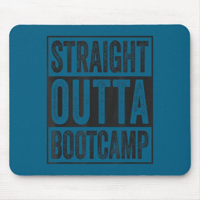 Gerade aus dem Bootcamp Soldat Grundausbildung Mousepad (Vorne)