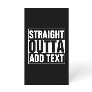 GERADE AUS - Fügen Sie hier Ihren Text ein/Erstell Briefpapier