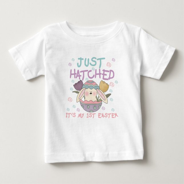Gerade ausgebrütetes 1. Ostern-T-Shirt Baby T-shirt (Vorderseite)