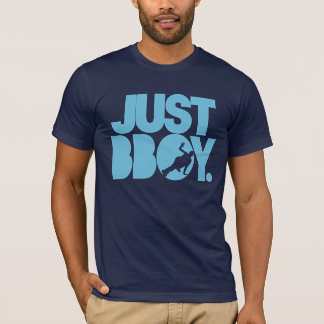 gerade bboy - Blau T-Shirt (Vorderseite)
