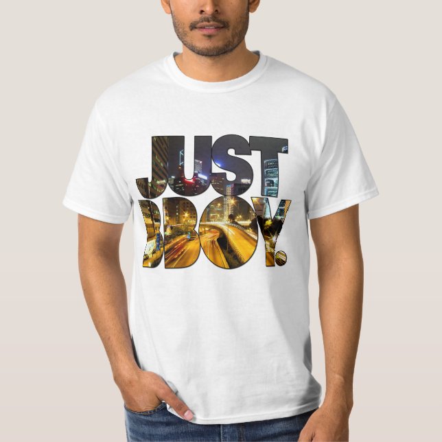 gerade bboy - Stadthintergrund T-Shirt (Vorderseite)