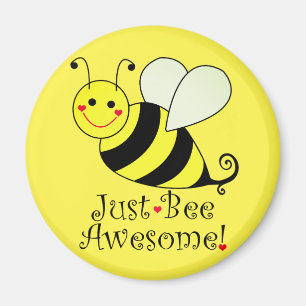 Gerade Bienen-fantastische gelbe Hummel-Biene Magnet