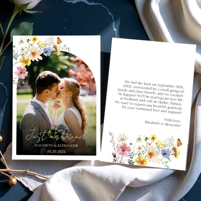 gerade | Boho Wedding Foto Ankündigung (Von Creator hochgeladen)