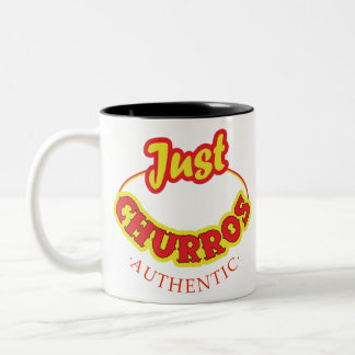 Gerade Churros Logo-Kleid Zweifarbige Tasse
