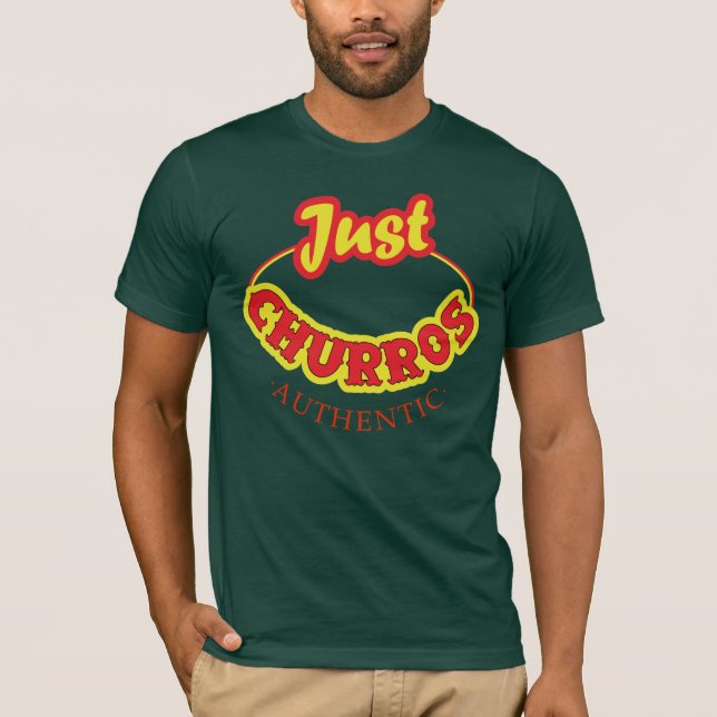 Gerade Churros Logo-T-Shirt T-Shirt (Vorderseite)