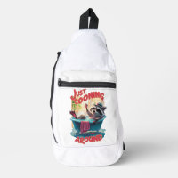 Gerade das Cooning spielerischer Raccoon Splashing