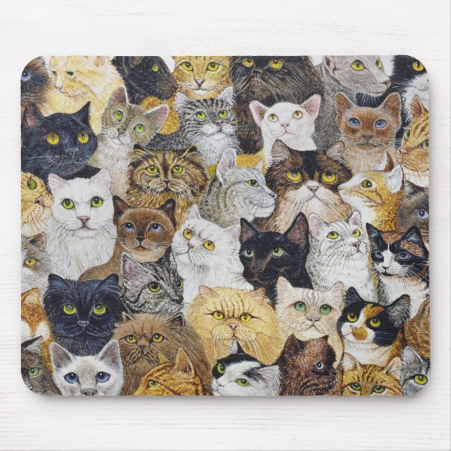 Gerade der Bart der Katze Mousepad (Vorne)