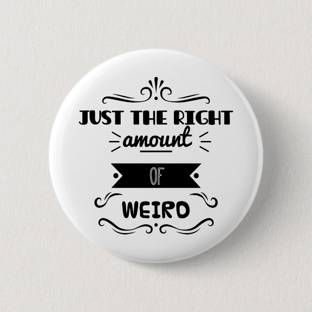 Gerade die rechte Menge von sonderbarem Button (Vorderseite)