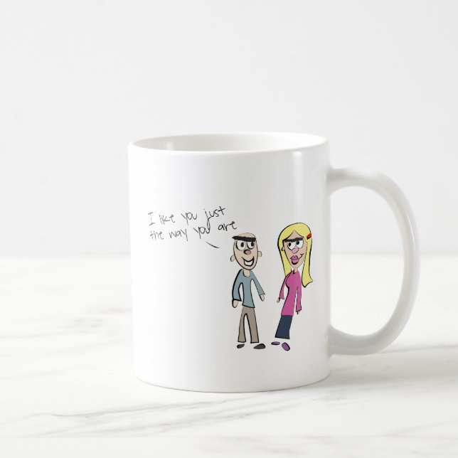 Gerade die Weise sind Sie Kaffeetasse (Rechts)