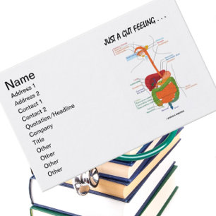 Gerade ein Darm-Gefühl… (Verdauungssystem-Spaß) Visitenkarte