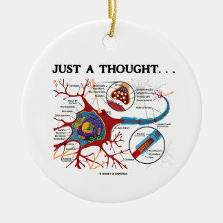 Gerade ein Gedanke… (Neuron/Synapse) Keramikornament