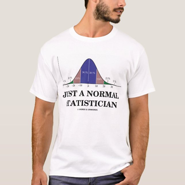 Gerade ein normaler Statistiker (Notfall-Spaß) T-Shirt (Vorderseite)