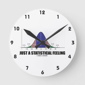 Gerade ein statistisches Gefühl (statistischer Runde Wanduhr