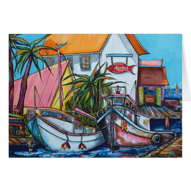 Gerade eine kleine Strand-Stadtkarte (Vorderseite (Horizontal))