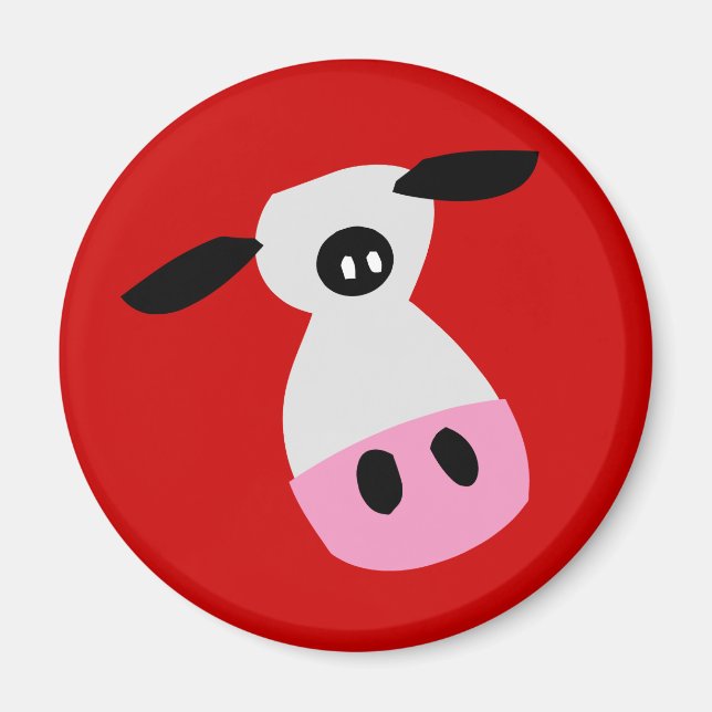 Gerade eine Kuh Magnet (Vorne)