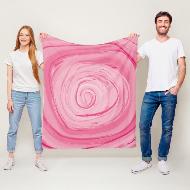 Gerade eine Rose Fleece-Decke, Medium Fleecedecke (Beispiel)