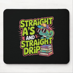 Gerade Einsen und Straight Drip, Zurück zur Schule Mousepad