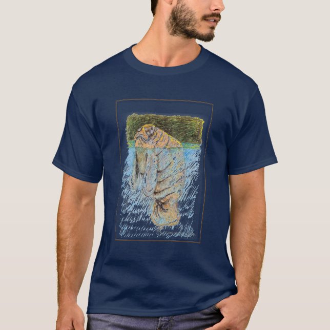 Gerade entlang schwimmend T-Shirt (Vorderseite)