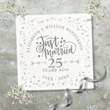 Gerade erst verheiratet 25. Hochzeitstag