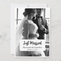 Gerade erst verheiratet - elegante Hochzeitsfoto-A