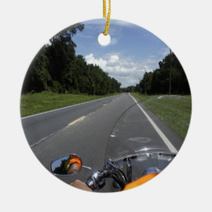 Gerade Fahrt Keramik Ornament