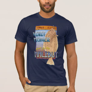 Gerade für den Heilbutt T-Shirt