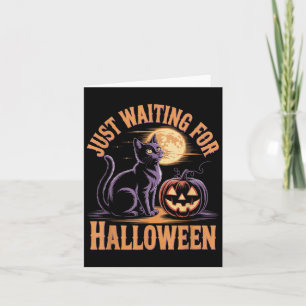 Gerade für Halloween Black Cat Halloween Quo Gewar Karte
