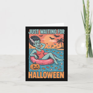 Gerade für Halloween Frankensteins Bride Gewartet Karte