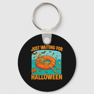 Gerade für Halloween Funny Skelett Floating Gewart Schlüsselanhänger