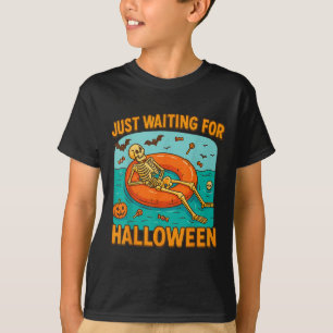 Gerade für Halloween Funny Skelett Floating Gewart T-Shirt