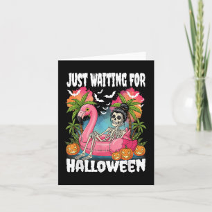 Gerade für Halloween Skeleton Spooky Summer Gewart Karte