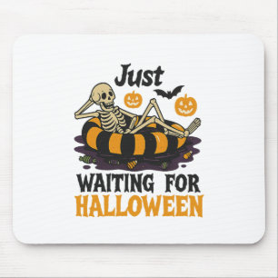 Gerade für Halloween Spooky Summer Skeleton Gewart Mousepad