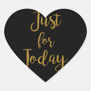 Gerade für Schritt-Erholung Taggoldzitat OM-Na 12 Herz-Aufkleber